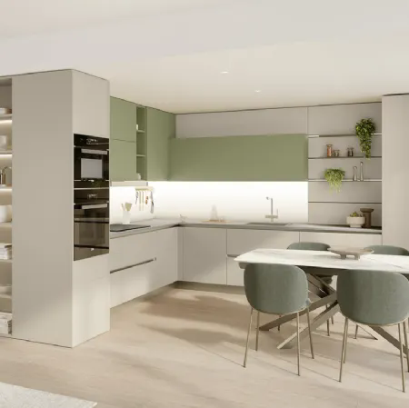 Cucina Moderna angolare Start-Time 10 di Veneta Cucine