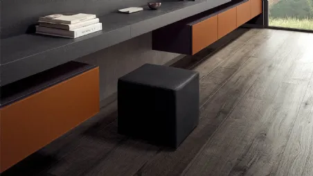 Pouf Cubo in ecopelle di Pianca