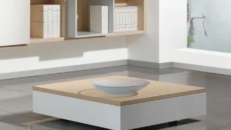 Tavolino quadrato in legno Fold 45 di Fratelli Elli