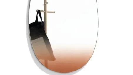 Specchio Mirò in vetro con serigrafia di Connubia