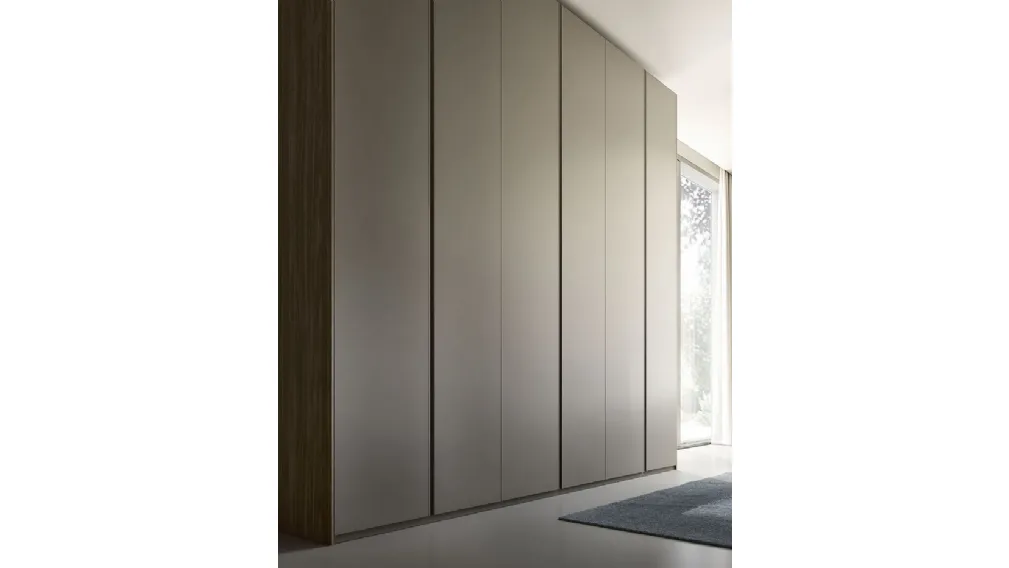 Armadio con ante battenti Quadro Gola finitura grey di S75