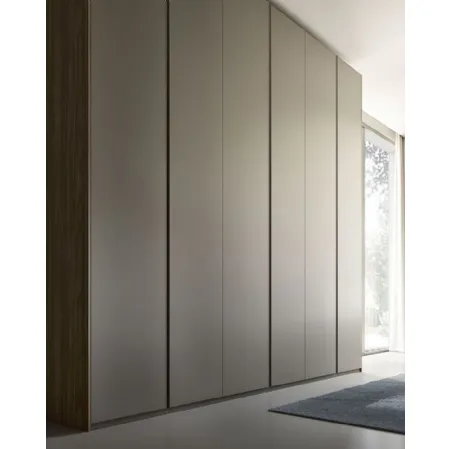 Armadio con ante battenti Quadro Gola finitura grey di S75