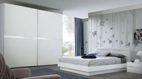 Comodino in laccato bianco opaco Time 3 di S75
