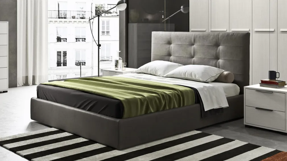 Letto in pelle Dandy Mab