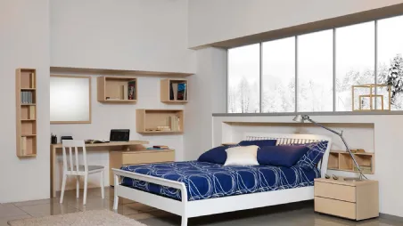 Letto in legno con testiera Sharon di Fratelli Elli