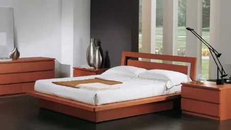 Letto in legno con testiera Greta di Fratelli Elli