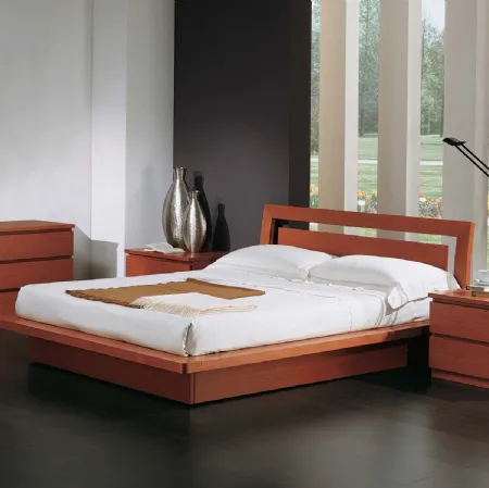 Letto in legno con testiera Greta di Fratelli Elli