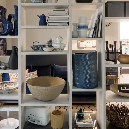 Libreria divisoria Living finitura Play Rovere Chiaro di Veneta Cucine