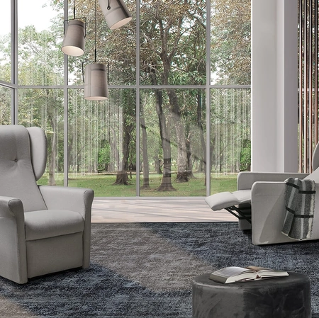 Poltrona relax con movimento indipendente dello schienale e della pediera Nora di Vitarelax