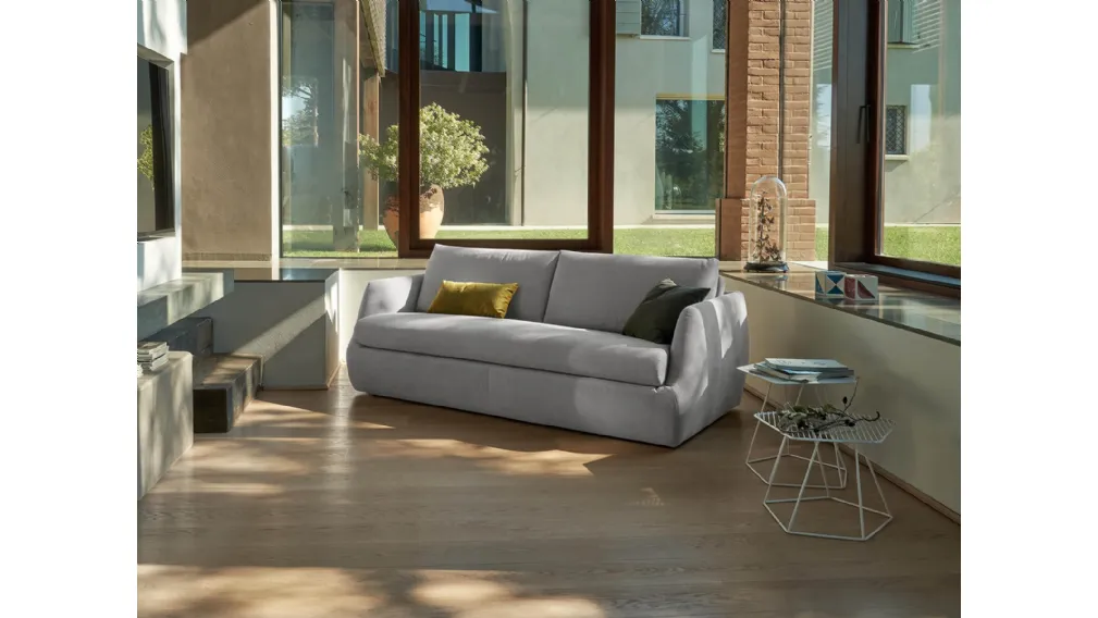 Divano Letto lineare in tessuto Galaxy di Vitarelax