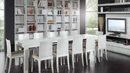 Tavolo allungabile Full Folding in legno bianco di Fratelli Elli