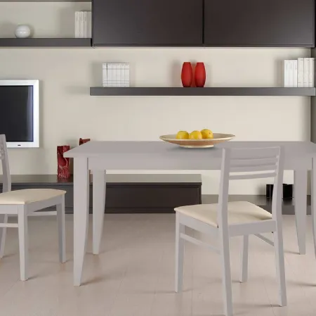 Tavolo rettangolare in legno laccato opaco Paris di Fratelli Elli