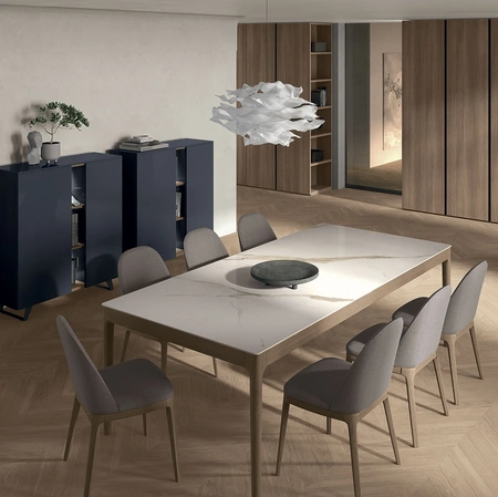 Tavolo Savoy in gres e legno di Tomasella