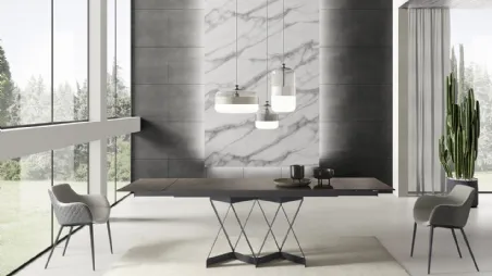 Tavolo T1307A Flame 180 in laminato di Zamagna