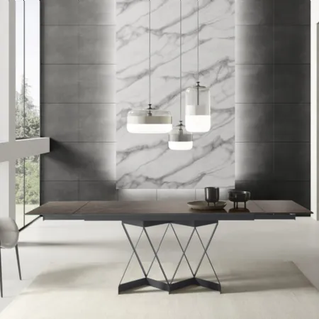 Tavolo T1307A Flame 180 in laminato di Zamagna