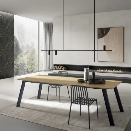 Tavolo T1373A Raw 160 in laminato di Zamagna