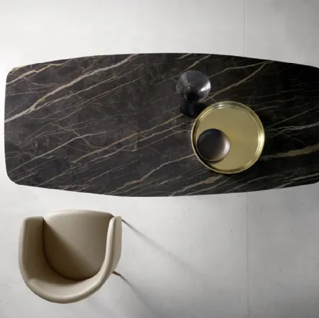 Tavolo T1339F Coast 180 in ceramica di Zamagna