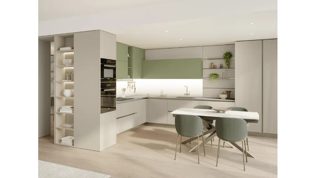 Cucina Moderna angolare Start-Time 10 di Veneta Cucine