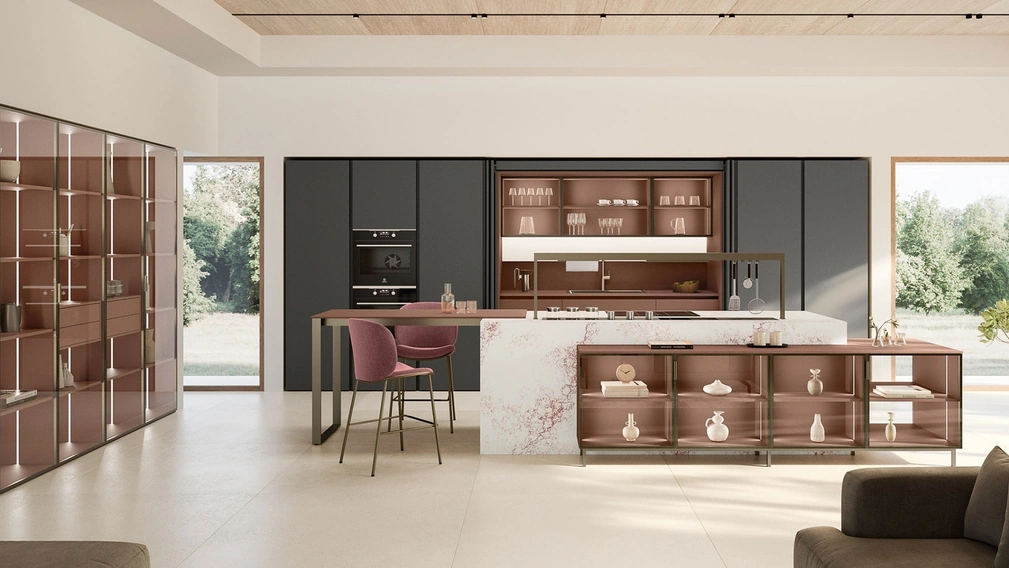 Cucina Moderna con isola Lounge 02 di Veneta Cucine